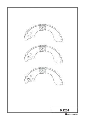 KASHIYAMA K1264 -01 колодки тормозные барабанные Nissan March/Note/Tiida 1.0-1.4 05>