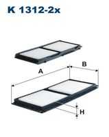 FILTRON K1312-2X Фильтр, воздух во внутренном пространстве