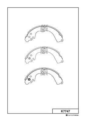 KASHIYAMA K 7747 Комплект тормозных колодок