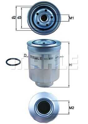 MAHLEKNECHT KC 510D Фильтр топливный