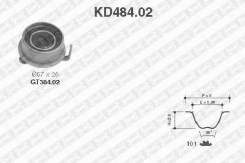 NTNSNR KD48402 Комплект прокладок вала, двигатель