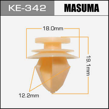 MASUMA KE342 Клипса! Renault Logan/Sandero/Duster 04>