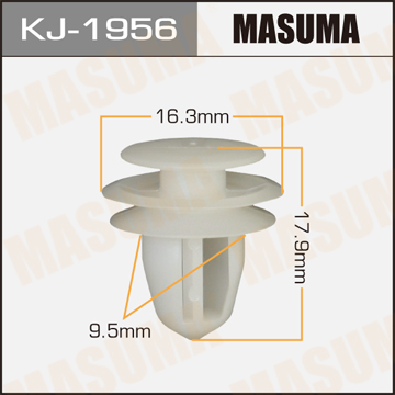 MASUMA KJ1956 Клипса! Hyundai Santa Fe/IX35/I30, Kia Ceed/Rio/Sportage, Mazda, Subaru 97>