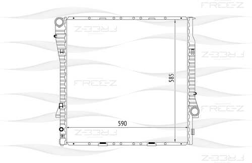 FREEZ KK0124 радиатор! BMW X5 E53 00>