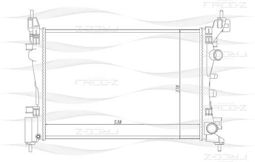 FREEZ KK0144 Радиатор! Opel Corsa 06>