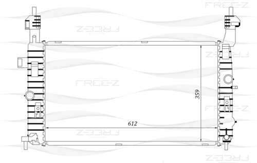 FREEZ KK0168 Радиатор! Opel Meriva 03>