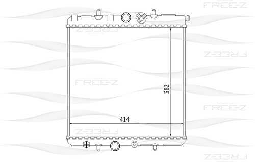 FREEZ KK0251 Радиатор двигателя