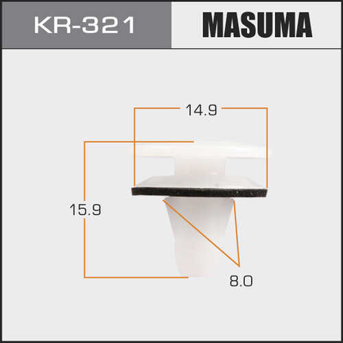 MASUMA KR321 Клипса! Hyundai Elantra I20/Getz 08>/Tucson 10MY/IX35 10>