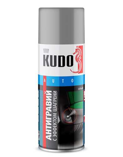 KUDO KU-5224 Антигравий! серый с эффектом шагрени 520 мл