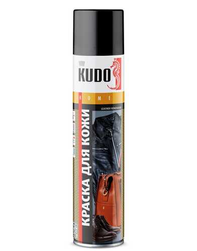 KUDO KU5241 Краска! для гладкой кожи чёрная 400мл