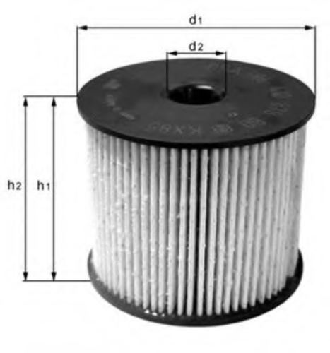 MAHLEKNECHT KX231D Топливный фильтр