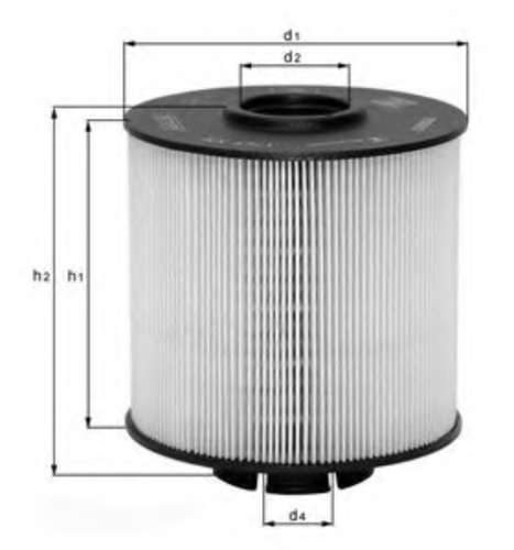 MAHLEKNECHT KX 67/2D Фильтрующий элемент топлива бумажный MB811.712/715/812/815/1215 Atego OM904LA 96->