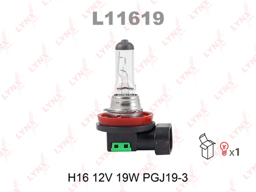 LYNX L11619 Лампа накаливания, противотуманная фара;Лампа накаливания, фара с авт. системой стабилизации;Лампа накаливания, фара дневного освещения;Лампа накаливания, фара дневного освещения