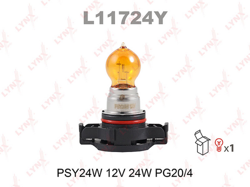 LYNX L11724Y Лампа накаливания, противотуманная фара