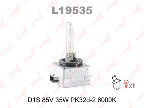 LYNX L19535 Лампа! ксенон D1S 12V 35W, PK32d-2, 6000K