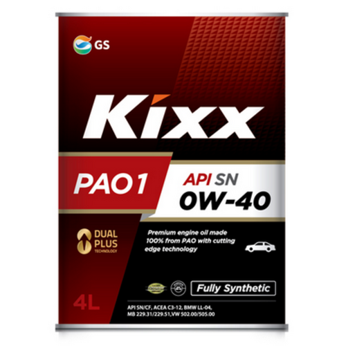 KIXX L208444TE1 PAO1 0W40 C3, SN/CF масло моторное синт. (Корея) (4L)