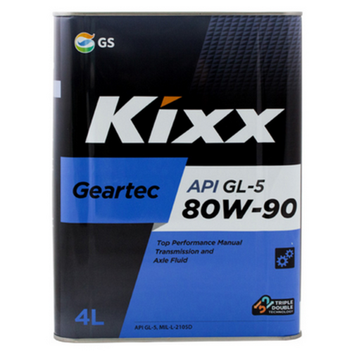 KIXX L298344TE1 Масло трансмиссионное Kixx Geartec GL-5 80W-90 /4л мет. п/синт.