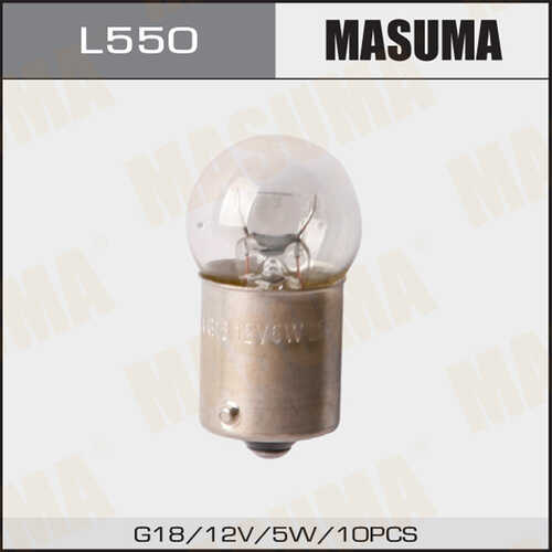 MASUMA L550 Лампа! (R5W) 12V габарит/подсвет. номерного знака