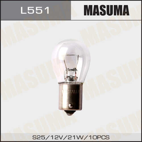 MASUMA L551 Лампа! (P21W) 12V BA15s стоп/поворот