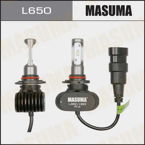 MASUMA L650 Лампа светодиодная HB3 65 вт 6000K 4000LM LED P20D (КОМПЛ 2ШТ);Лампы