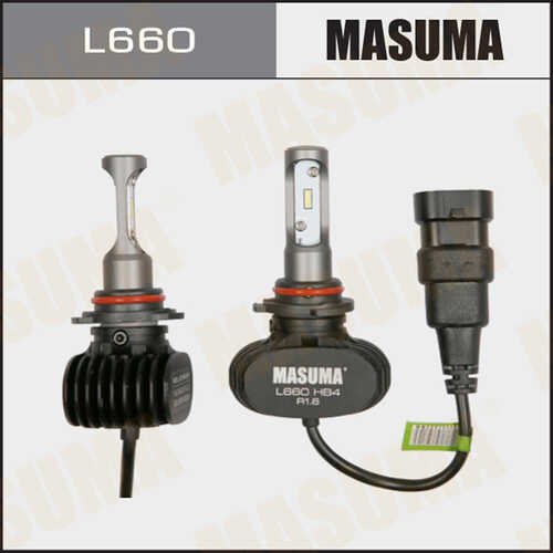 MASUMA L660 Лампы светодиодные! комплект 2шт HB4 6000K 4000Lm P22d
