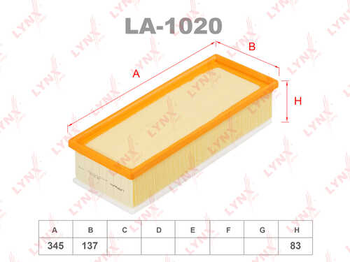 LYNX LA-1020 Фильтр воздушный