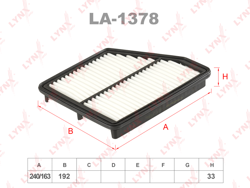 LYNX LA1378 Фильтр воздушный