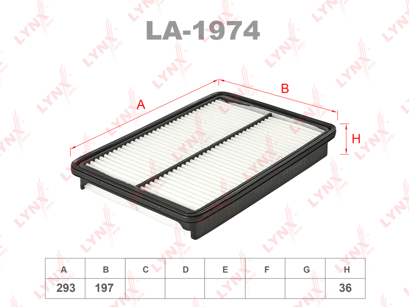 LYNX LA-1974 Воздушный фильтр