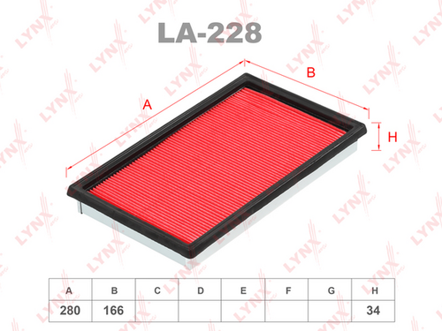 LYNX LA228 Воздушный фильтр