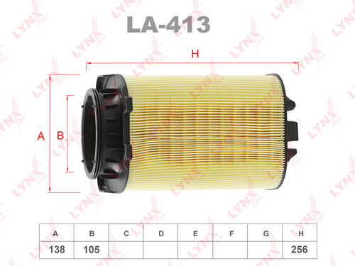 LYNX LA413 Фильтр воздушный! MB W204/X204 1.8i 13>