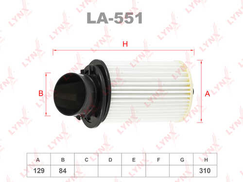 LYNX LA-551 Фильтр воздушный HONDA Integra 1.6-1.8 93-01/2.0 01-04