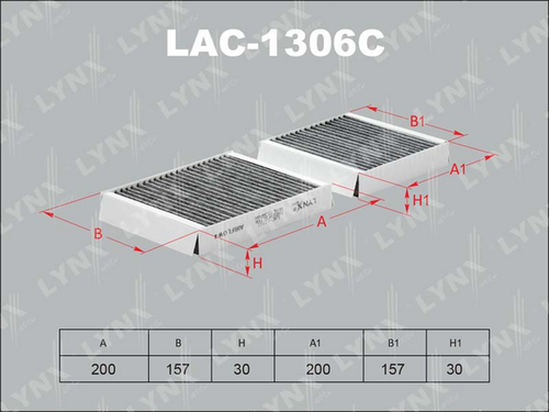 LYNX LAC-1306C Фильтр, воздух во внутренном пространстве