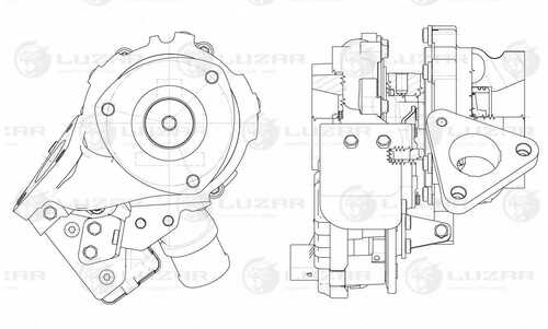 LUZAR LAT1013 Турбокомпрессор! Ford Transit 11>