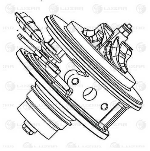 LUZAR LAT5011 Картридж турбокомпрессора! Sorento 06>
