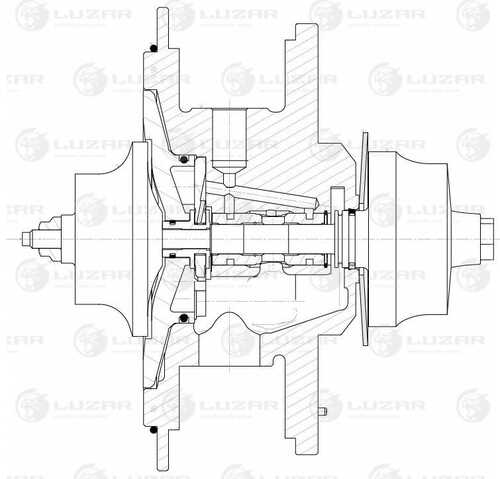 LUZAR LAT 5020 Турбокомпрессор! картридж Ford Transit 2.4D 06>