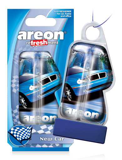 AREON LC06 Ароматизатор для автомобиля 'REFRESHMENT LIQUID' PERFUME NEW CAR (НОВАЯ машина)