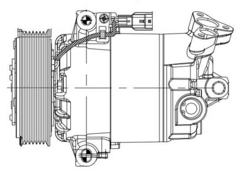 LUZAR LCAC14JB Компрессор кондиционера! Nissan Qashqai 1.6i 06>