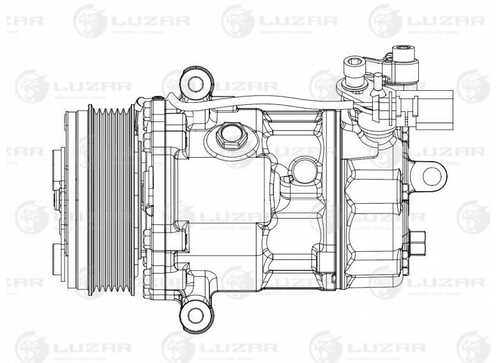 LUZAR LCAC 1852 Компрессор кондиционера! VW Polo Sedan 15>