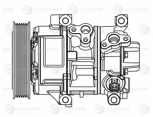 LUZAR LCAC 1903 Компрессор кондиционера! Toyota Avensis 08>