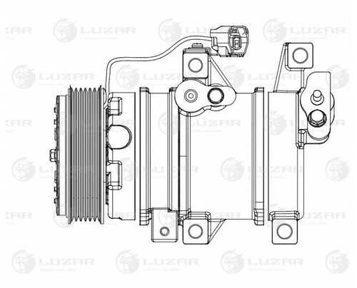 LUZAR LCAC 2507 Компрессор кондиционера! Mazda CX-7 06>