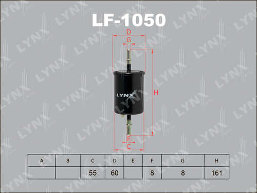 LYNX LF1050 Фильтр топливный! Alfa Romeo 156 1.6i-2.0i/2.0JTS 97-06