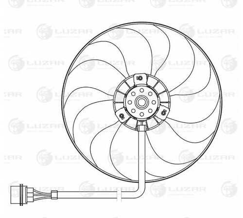 LUZAR LFC 1801 Эвентилятор охл.