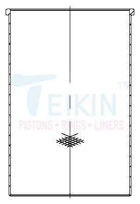TEIKIN LFF39653 Гильза блока цилиндров (4шт/упак) хонингованная