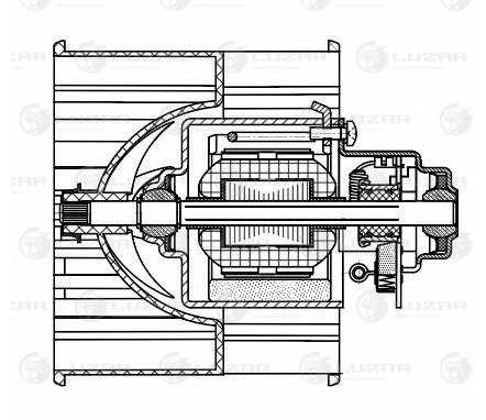 LUZAR LFH 0107 Электровентилятор отопителя