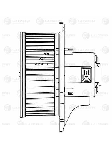 LUZAR LFH0860 Вентилятор отопителя! Kia Sorento 2.4-3.5i/CRDi 02>