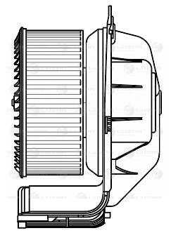 LUZAR LFH 0903 Вентилятор отопителя! Renault Scenic II 03>