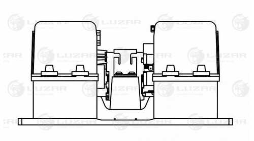 LUZAR LFH 1002 Электровентиляторы отопителя