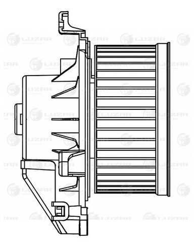 LUZAR LFH1014 Э/вентилятор отопителя! Ford Transit 13>