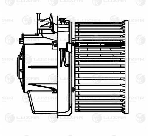 LUZAR LFH 1420 Вентилятор отопителя! Nissan Qashqai 14>