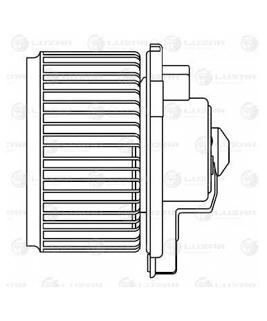 LUZAR LFH 1952 Э/вентилятор отопителя! Toyota Land Cruiser 100